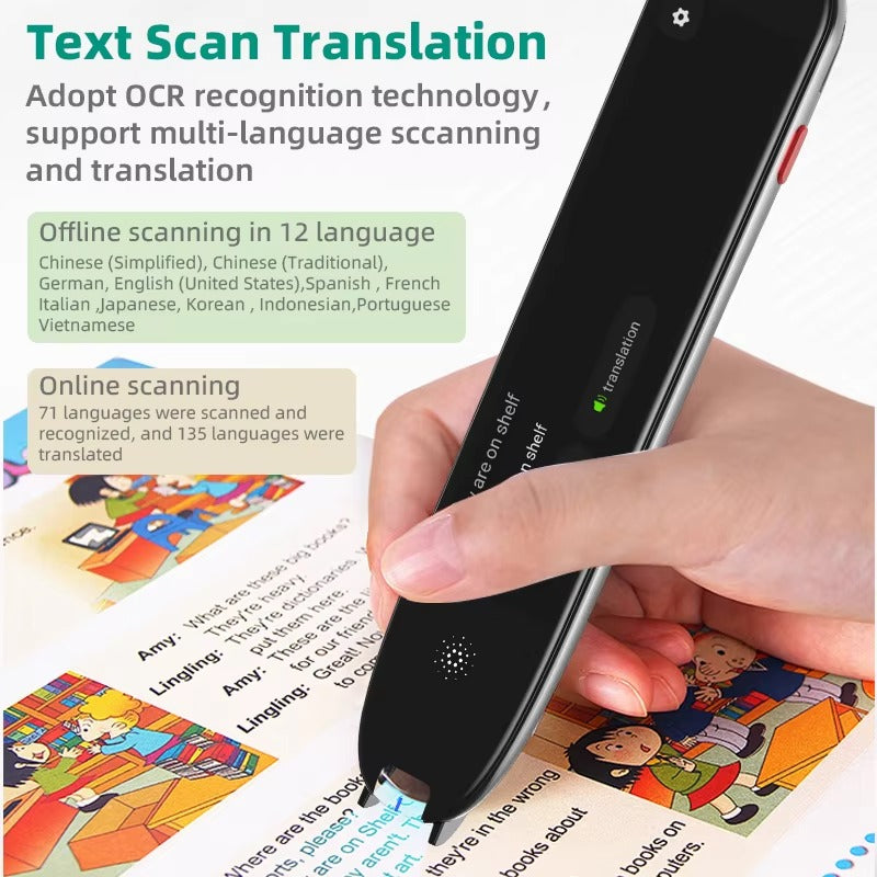VORMOR V07 Smart Scan Reader Pen Portable OCR Reader Pen Text Scanner Digital Reading Language Translation Pen