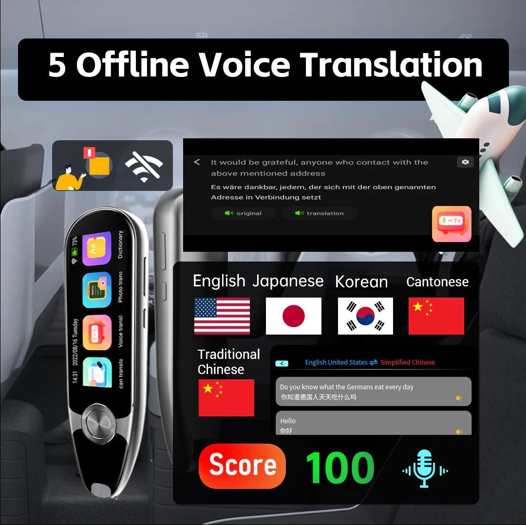 VORMOR V07 Smart Scan Reader Pen Portable OCR Reader Pen Text Scanner Digital Reading Language Translation Pen