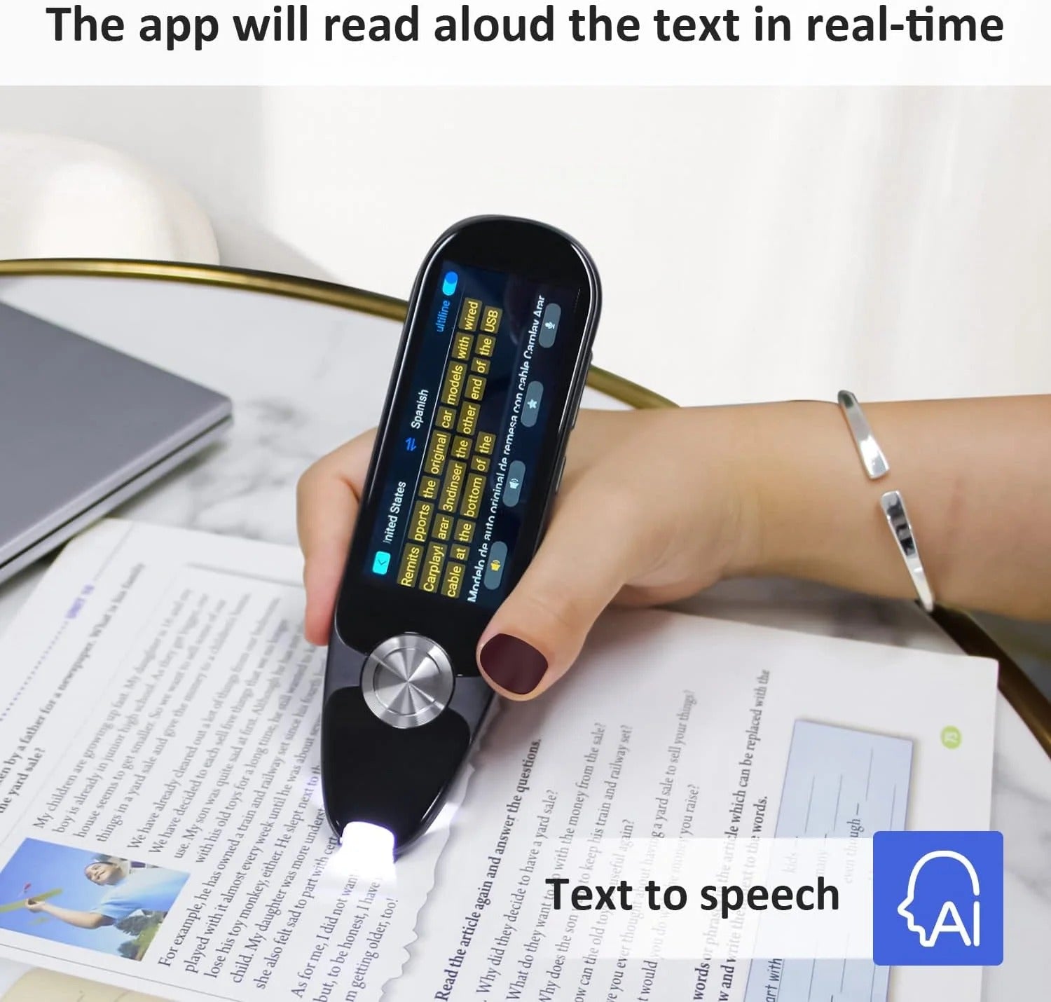 VORMOR V07 Smart Scan Reader Pen Portable OCR Reader Pen Text Scanner Digital Reading Language Translation Pen