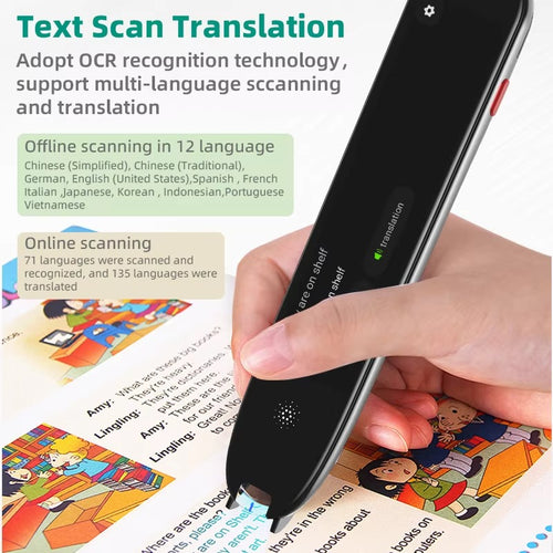 VORMOR V07 Smart Scan Reader Pen Portable OCR Reader Pen Text Scanner Digital Reading Language Translation Pen